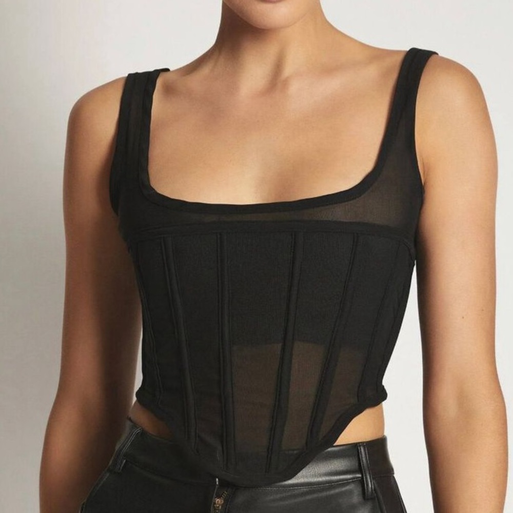 Meshki Black Corset Top XS